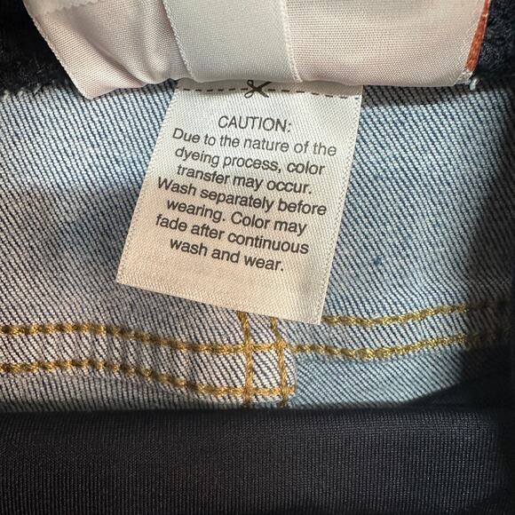 Isabel by Ingrid+Isabel Flare Maternity Jeans WMN 16 Blue Ankle Bootcut Med Wash - Picture 4 of 9